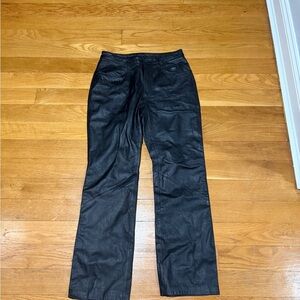 Harley-Davidson Midnight Black Leather Pants women’s 10